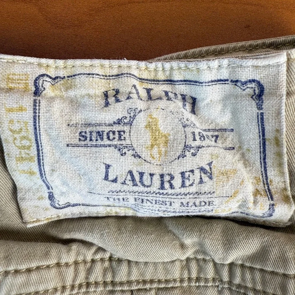 Ralph Lauren Kids Khaki Pleated Skirt Size 6 Cotton‎